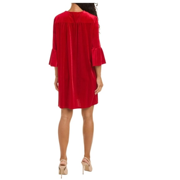 NWT Jude Connally Kerry Dress in Red Velvet- SMALL - Picture 2 of 12